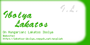 ibolya lakatos business card